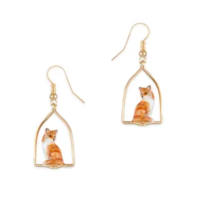 Fox Frame Earrings