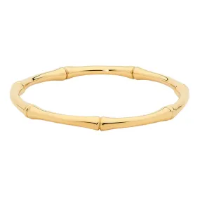 GEORGINI BAMBOO GOLD PLATED STEEL BANGLE