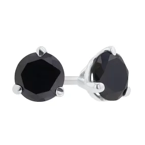 Get Naked Black Diamond Stud Earrings 1ct