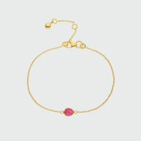 Hampton Ruby & Gold Vermeil Bracelet