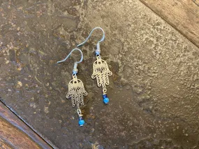 Hamsa Drop Earrings