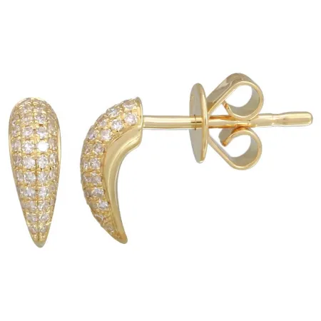 IDA HORN DROP STUD EARRINGS