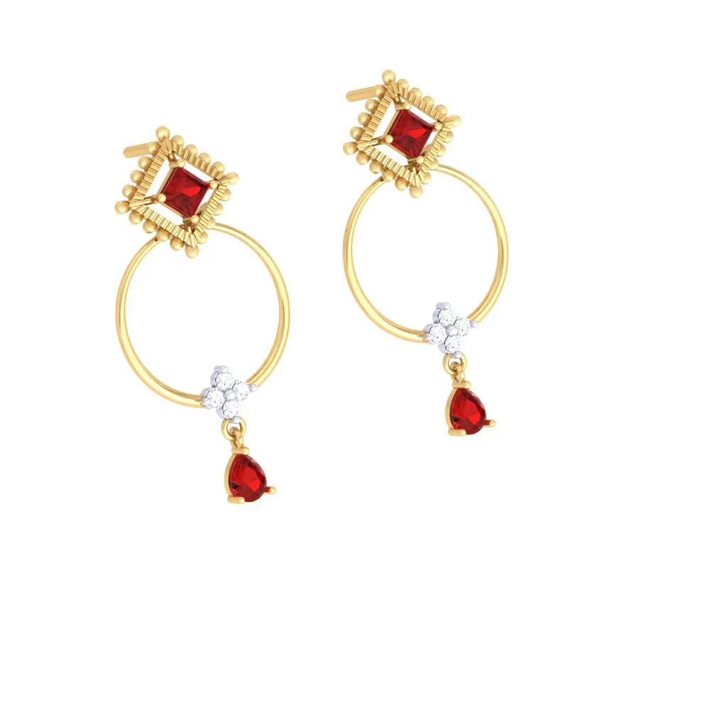 Impeccable Gold And Diamond Earrings That You Can't Give A Miss