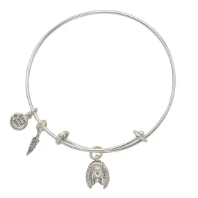 Indian Head Charm Bangle Bracelet