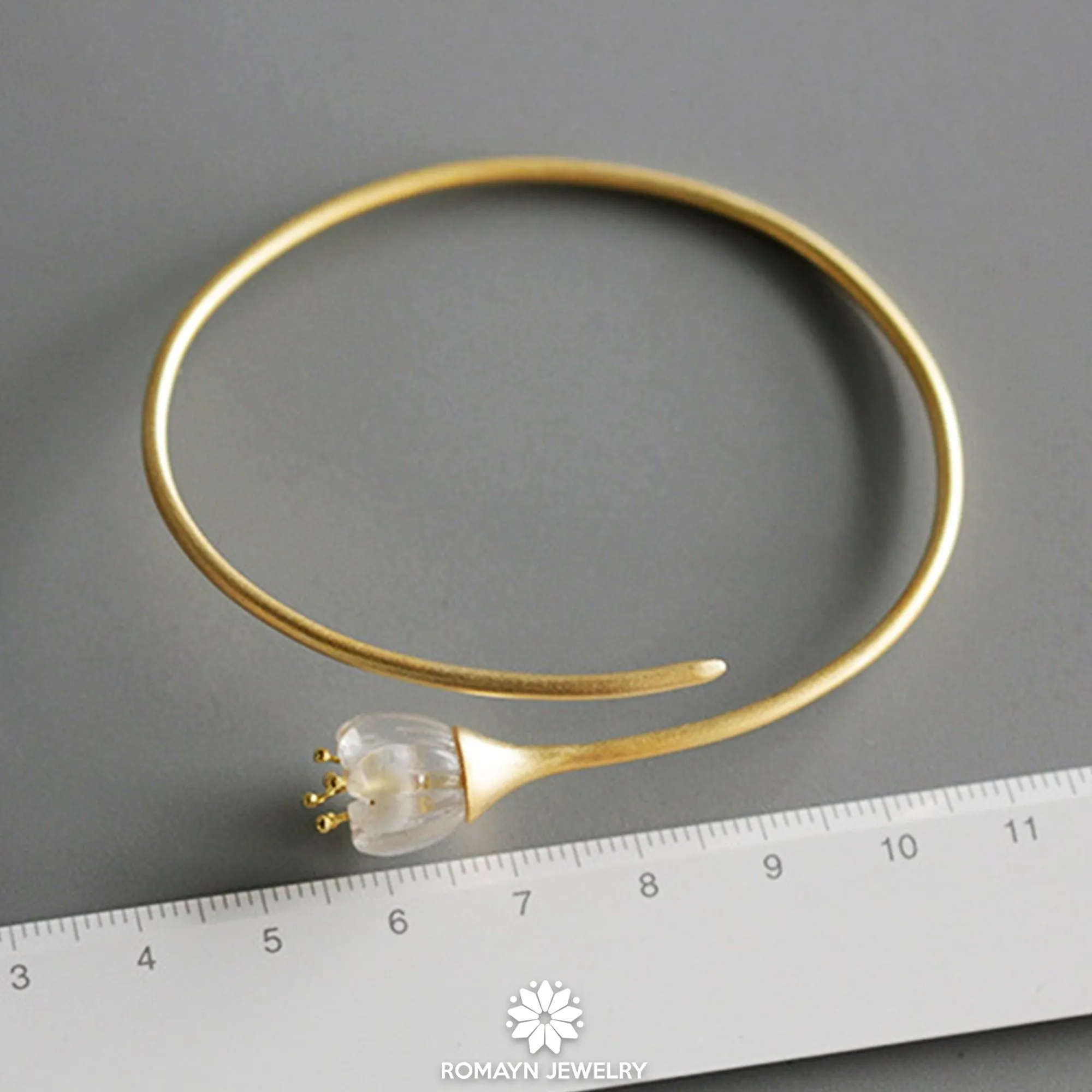 Lily Of the Valley Flower Bangle