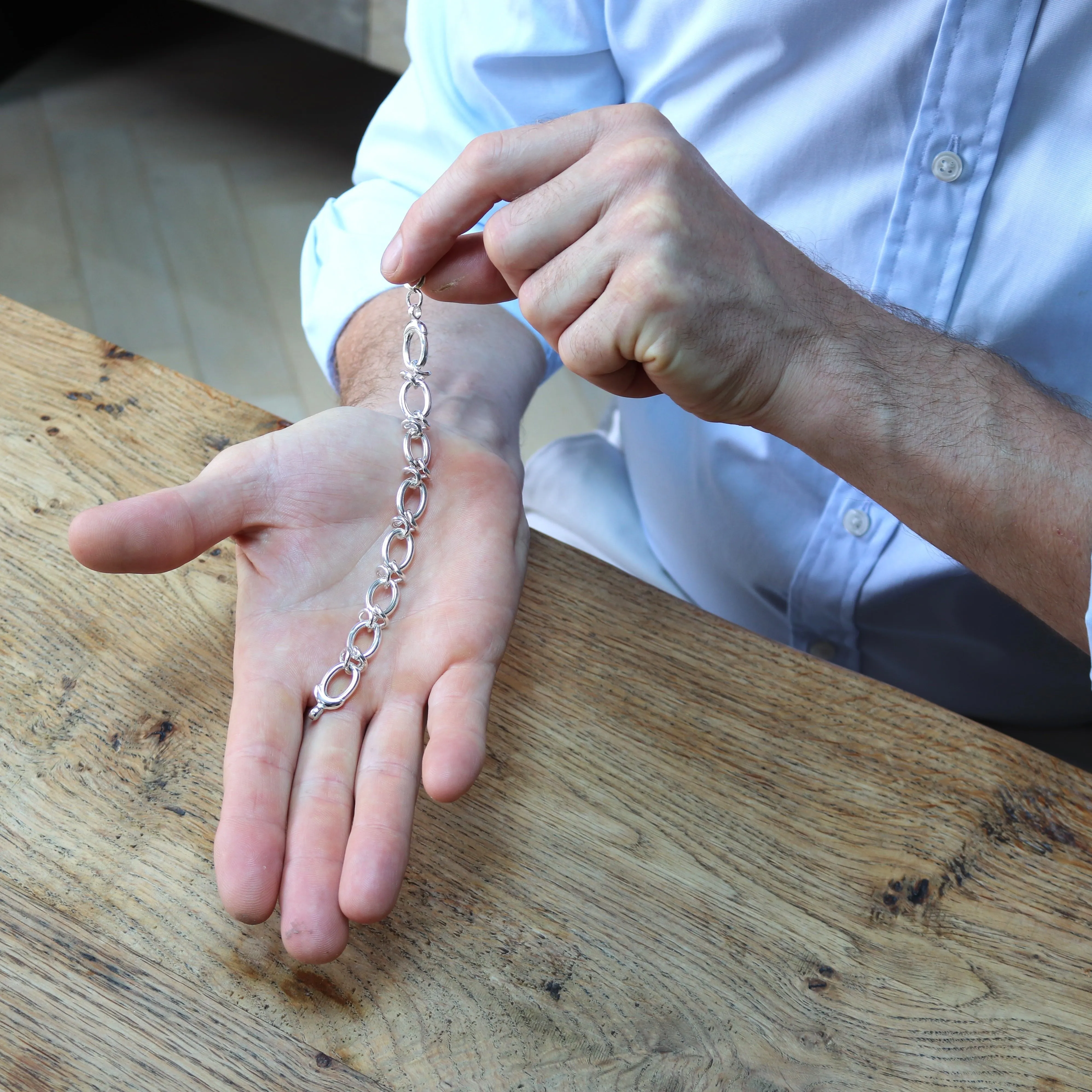 Long Oval Link Bracelet