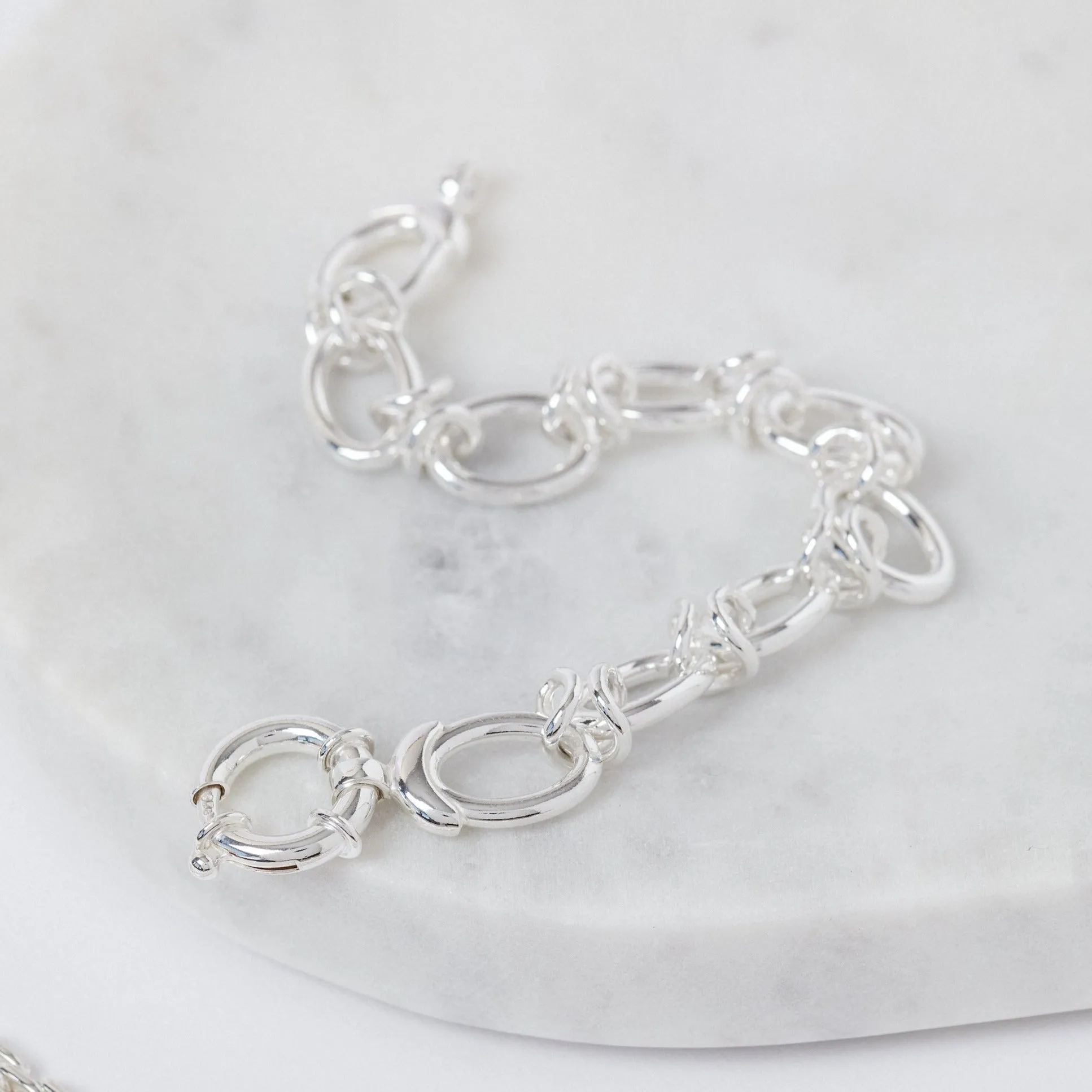 Long Oval Link Bracelet