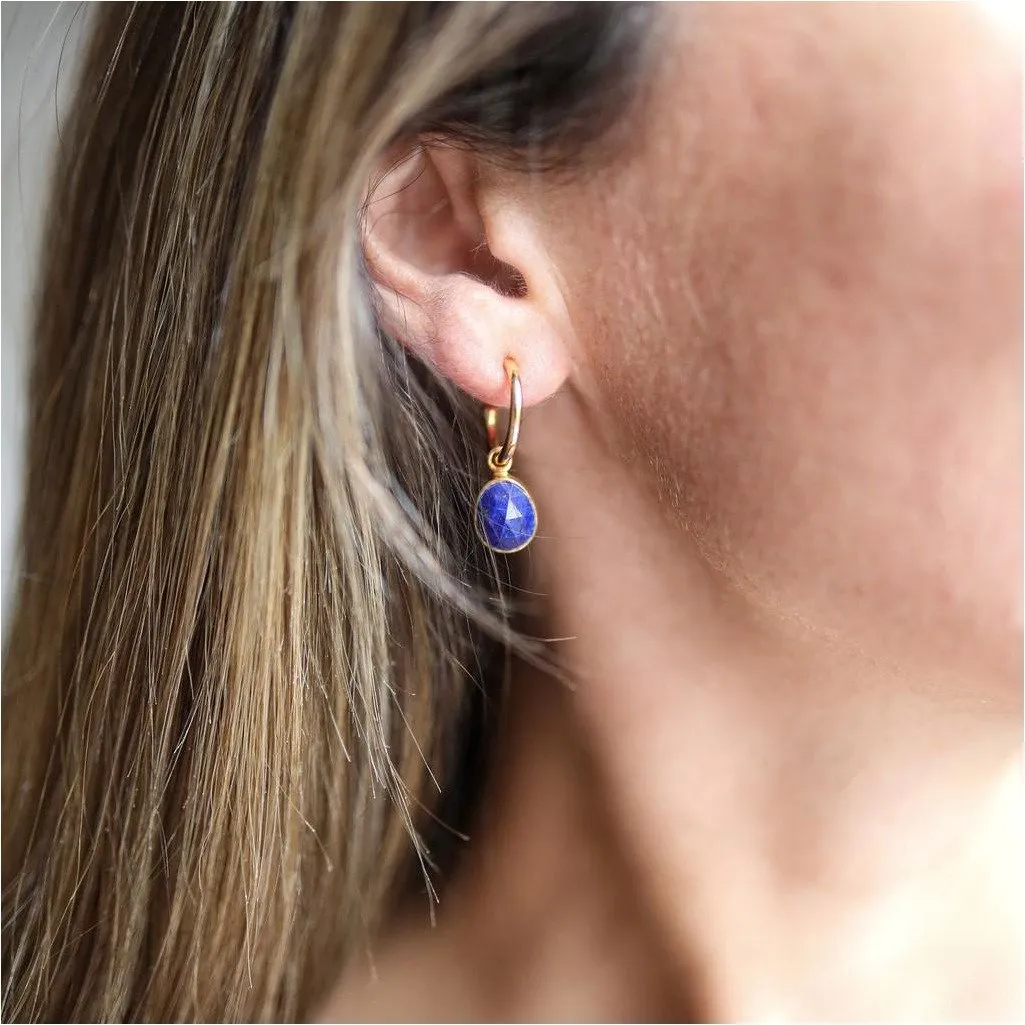 Manhattan Gold & Lapis Lazuli Interchangeable Gemstone Drops