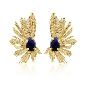 Marielle Earrings - Sapphire