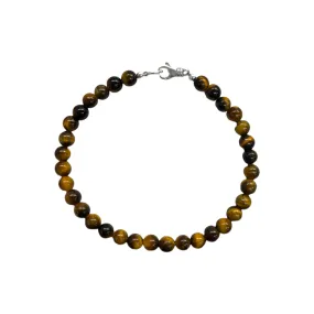 Men's Tiger Eye Beaded Bracelet