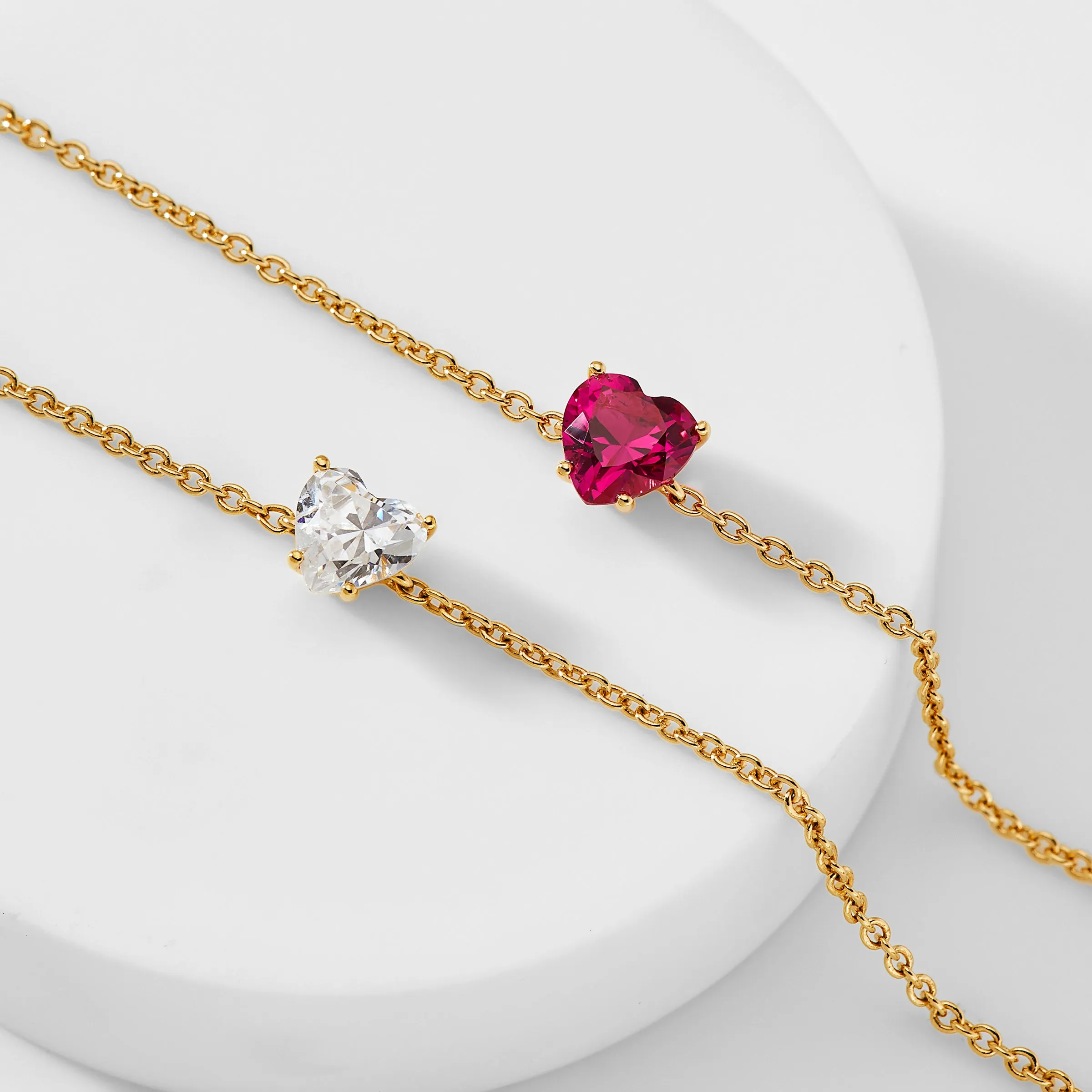 MODERN LOVE RUBY SMALL HEART BRACELET