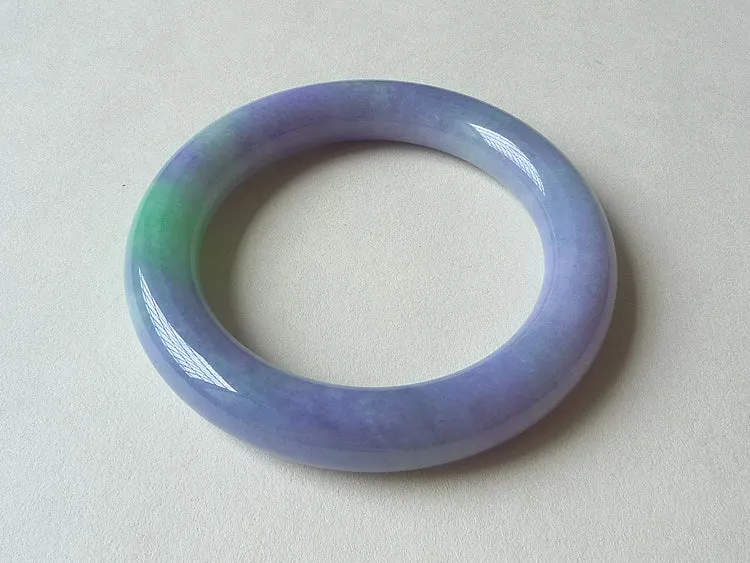 Natural Jade Bangle Jadeite Bangle Internal Diameter 54.8mm BER431