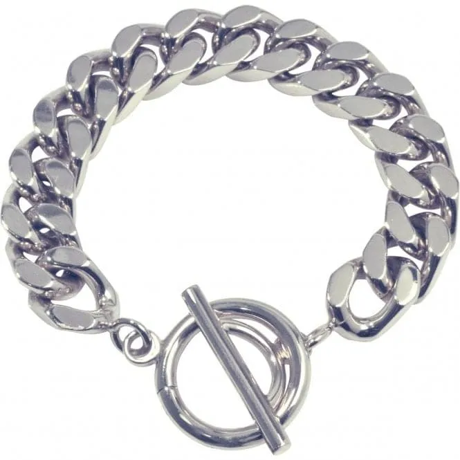 Nikki Lissoni  Curb Link Silver Plated Chain Bracelet