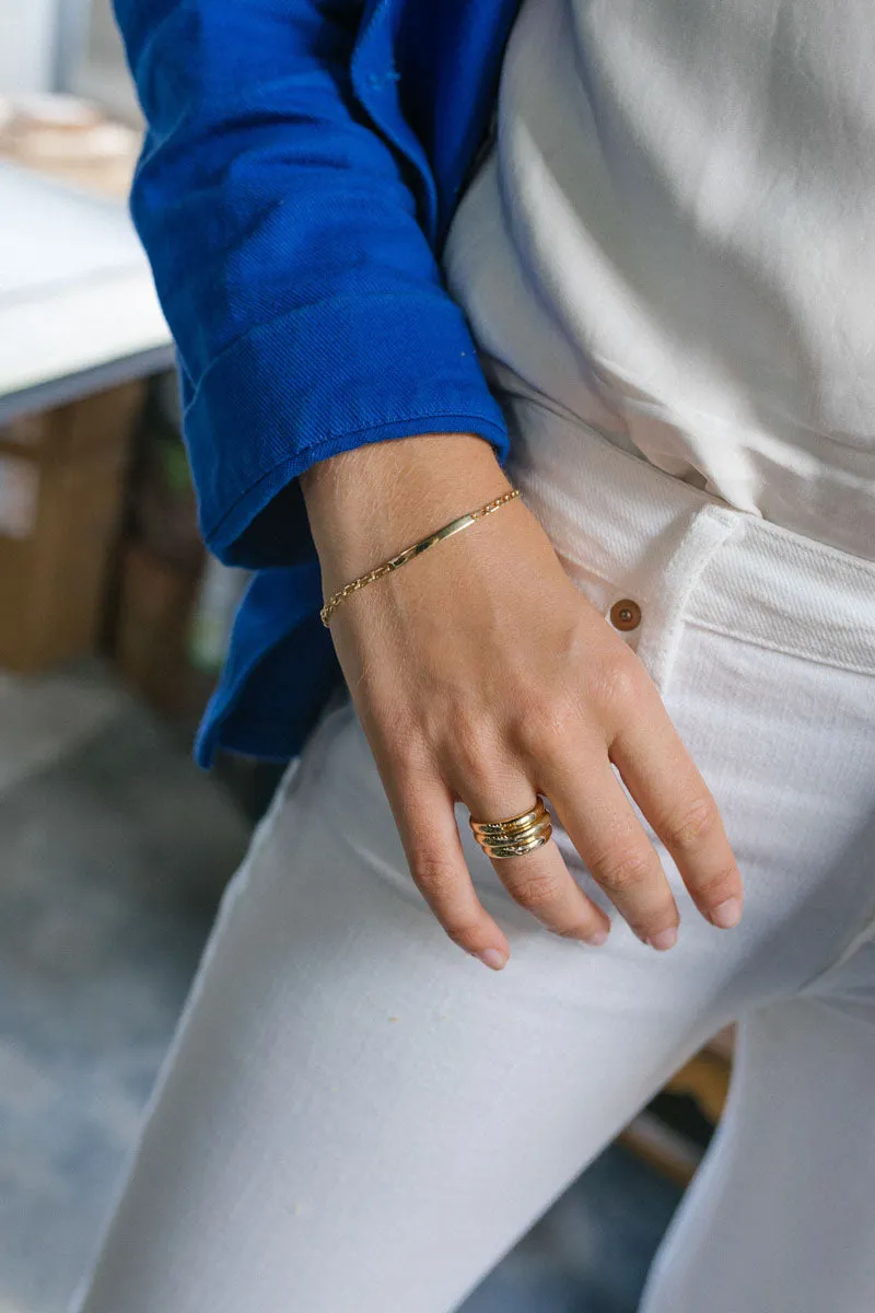 Personalized bar bracelet gold plated (pre-order)