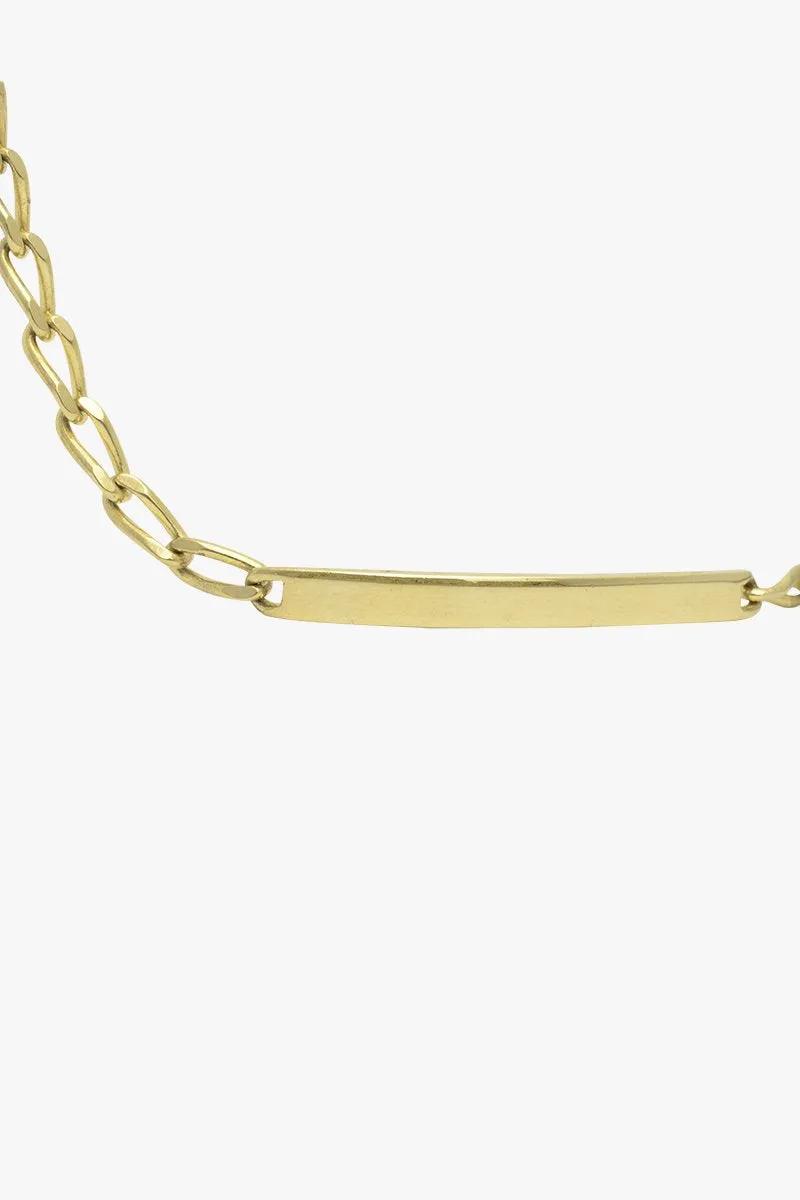 Personalized bar bracelet gold plated (pre-order)