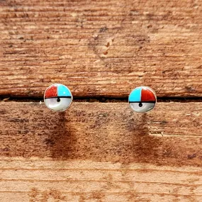 Petit Zuni Sunface Post Earrings