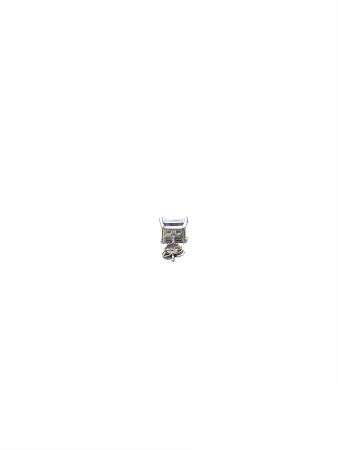 Pre-owned Sterling Silver 925 Single Diamond Stud Earring (0.135 CTW)