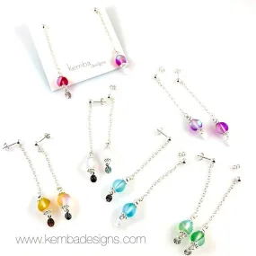 "Glow Bead" Earrings (Various Colours)