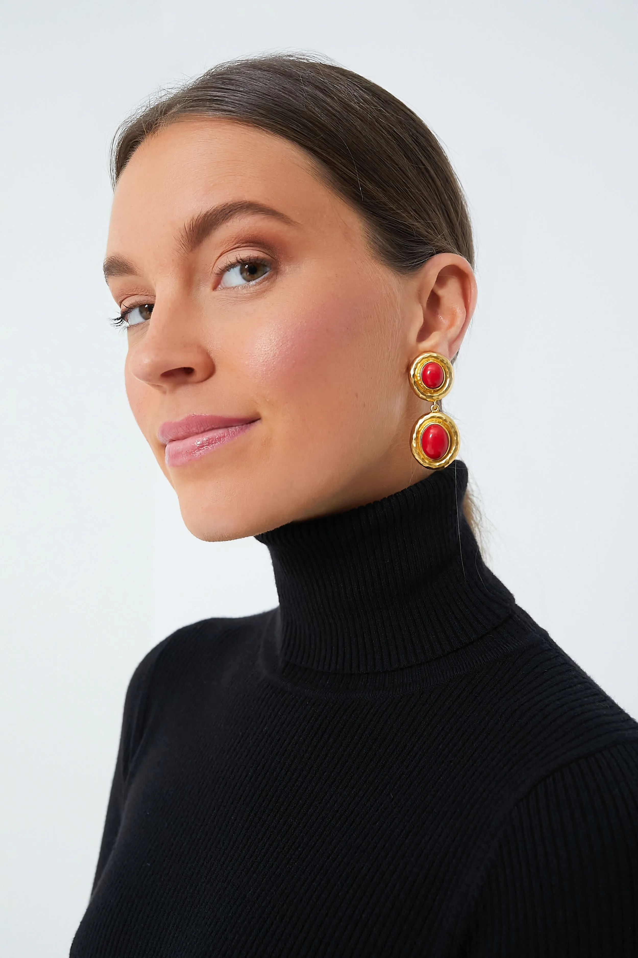 Red Coral Carla Earrings