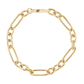 Roberto Coin Alternating Oval and Round Link Chain Bracelet