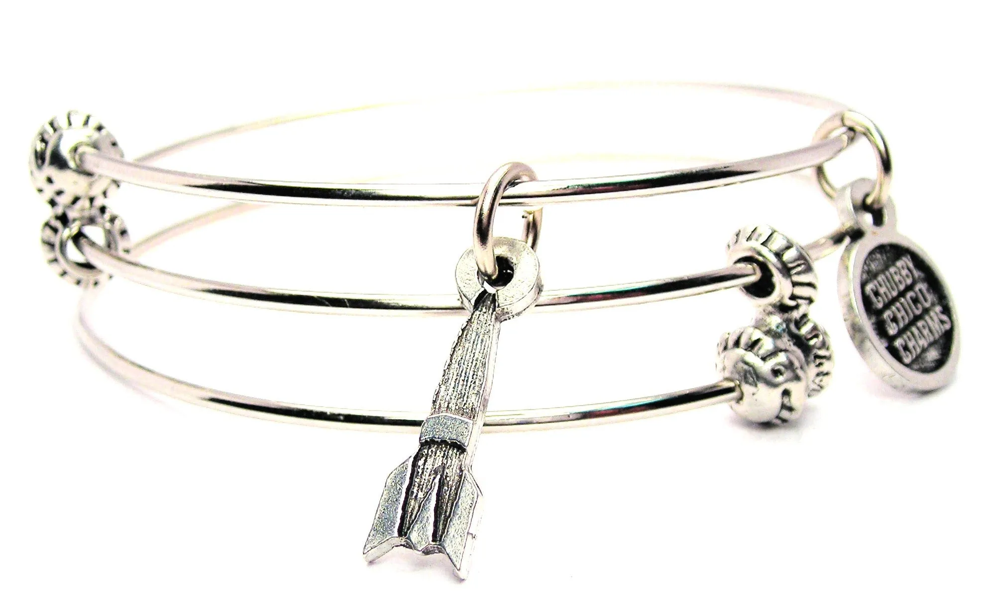 Rocket Triple Style Expandable Bangle Bracelet