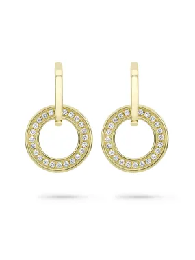 Roulette Classic Yellow Gold Diamond Earrings