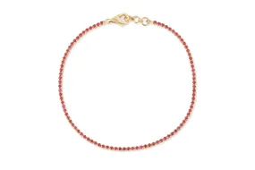 Round Ruby Tennis Bracelet