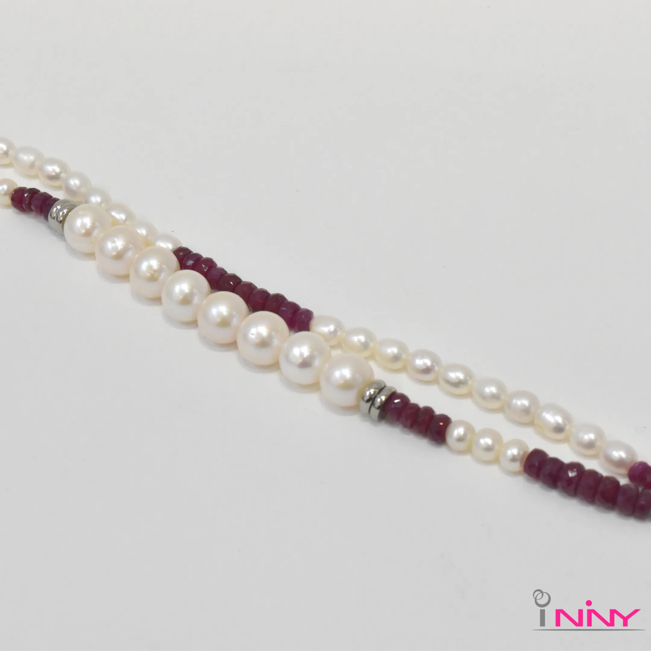 Ruby and Pearls Bracelet x