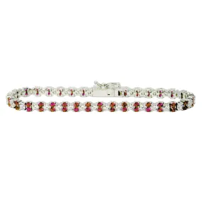 Ruby Red Tennis Bracelet