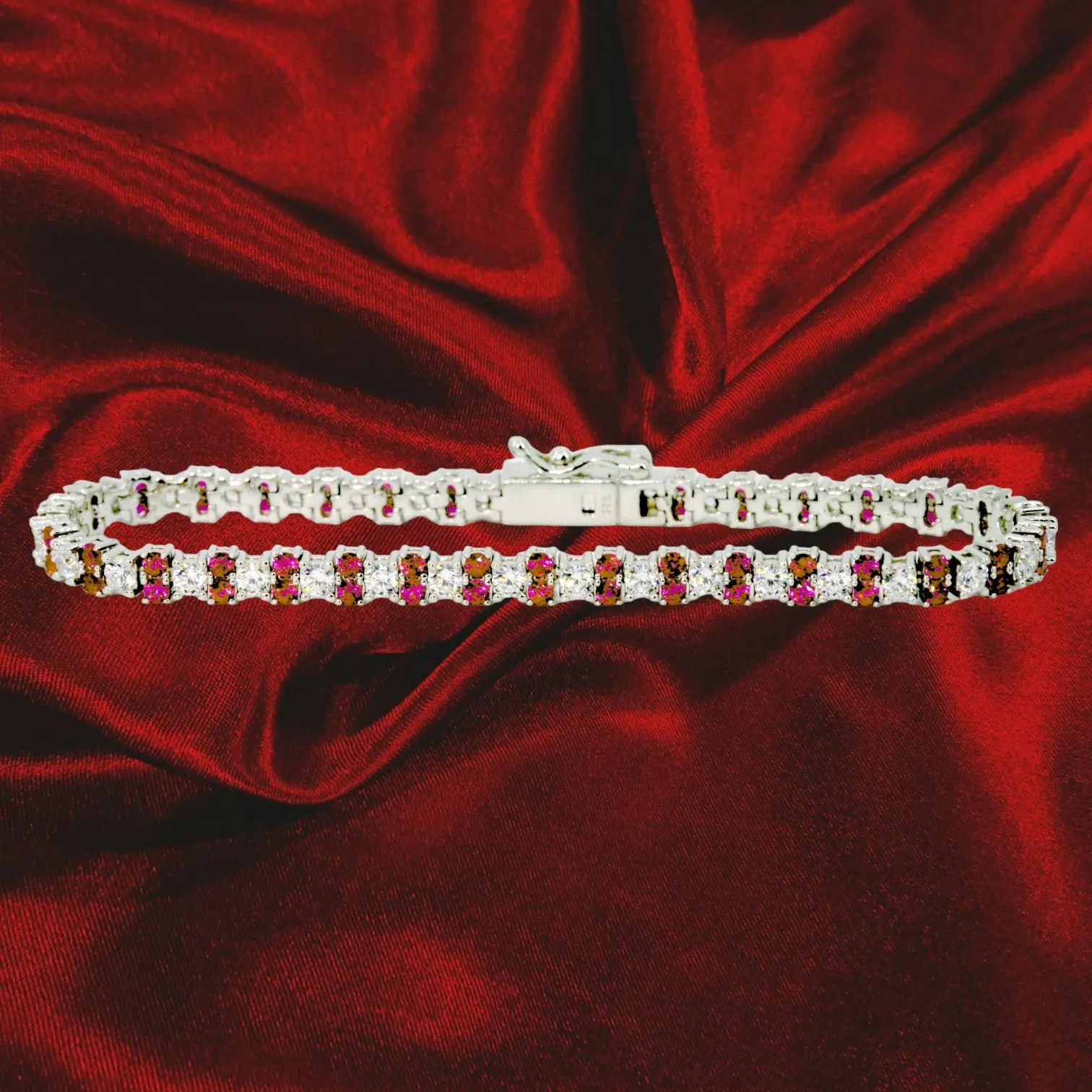 Ruby Red Tennis Bracelet