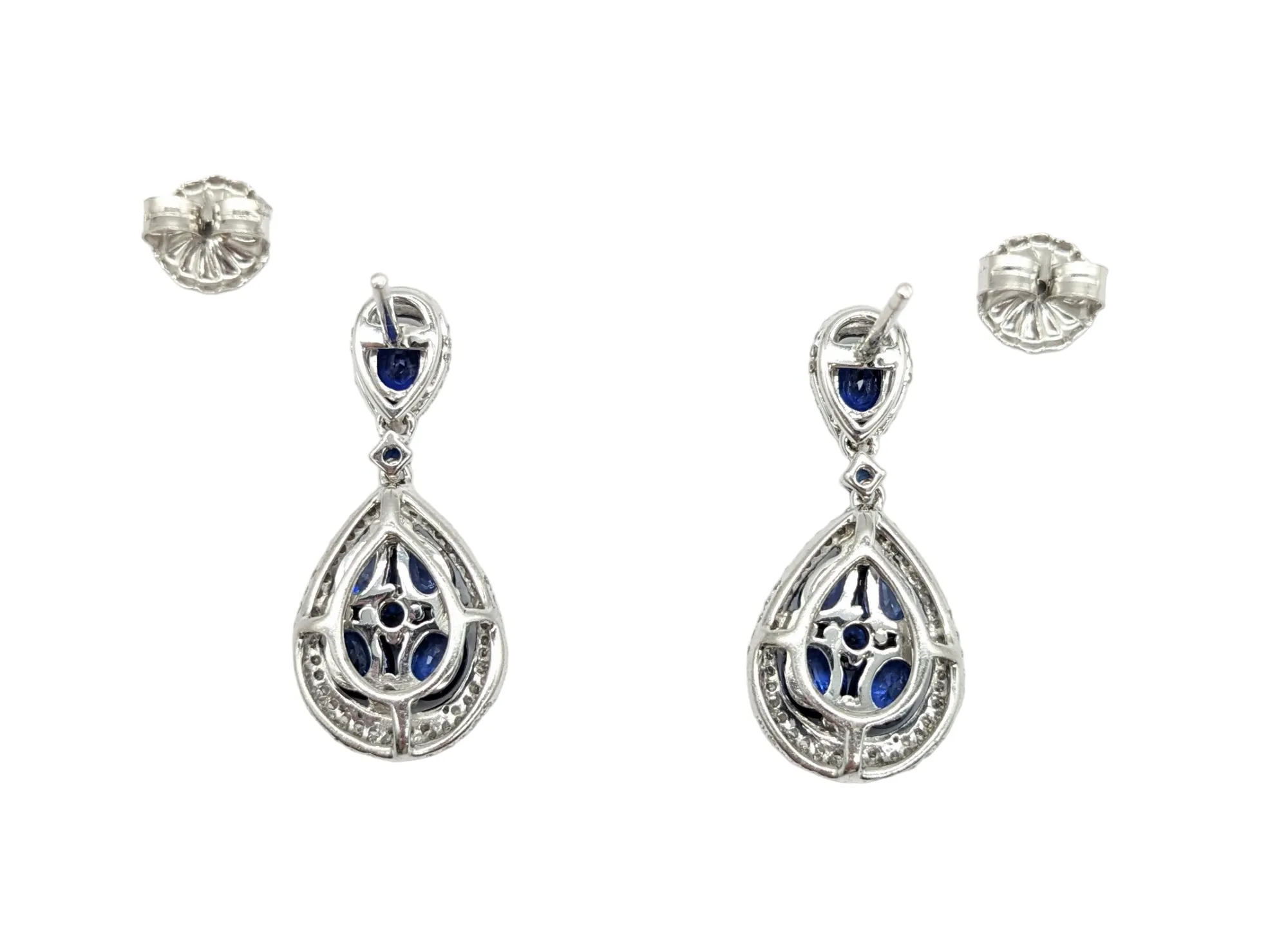 Sapphire and Diamond Earrings