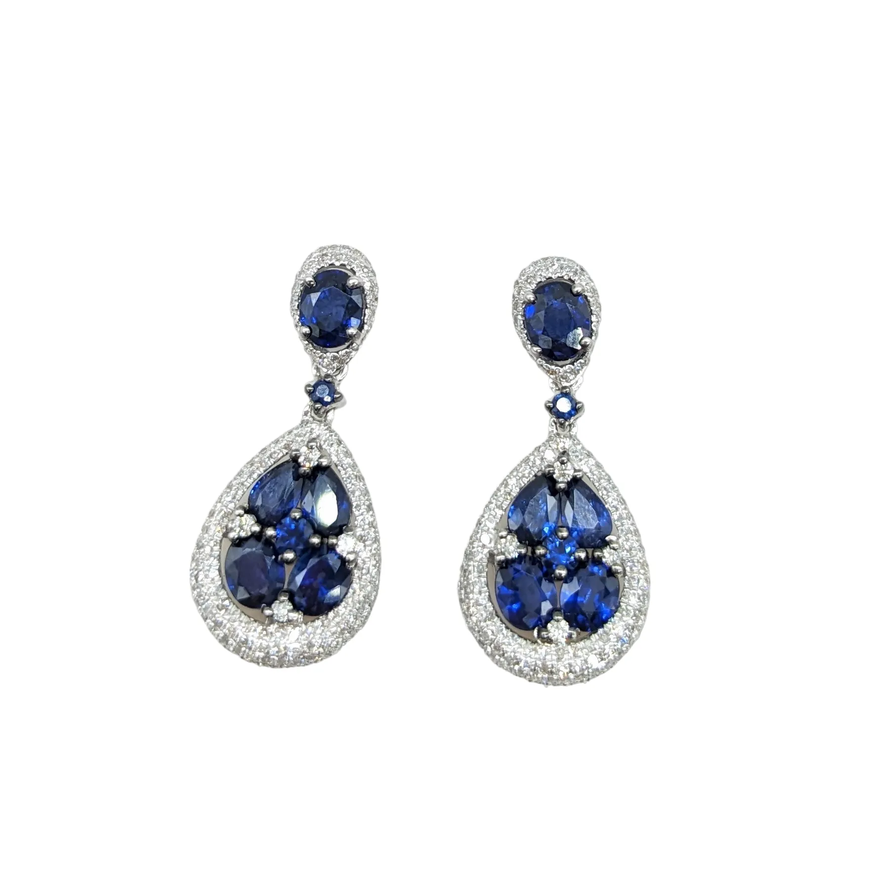 Sapphire and Diamond Earrings