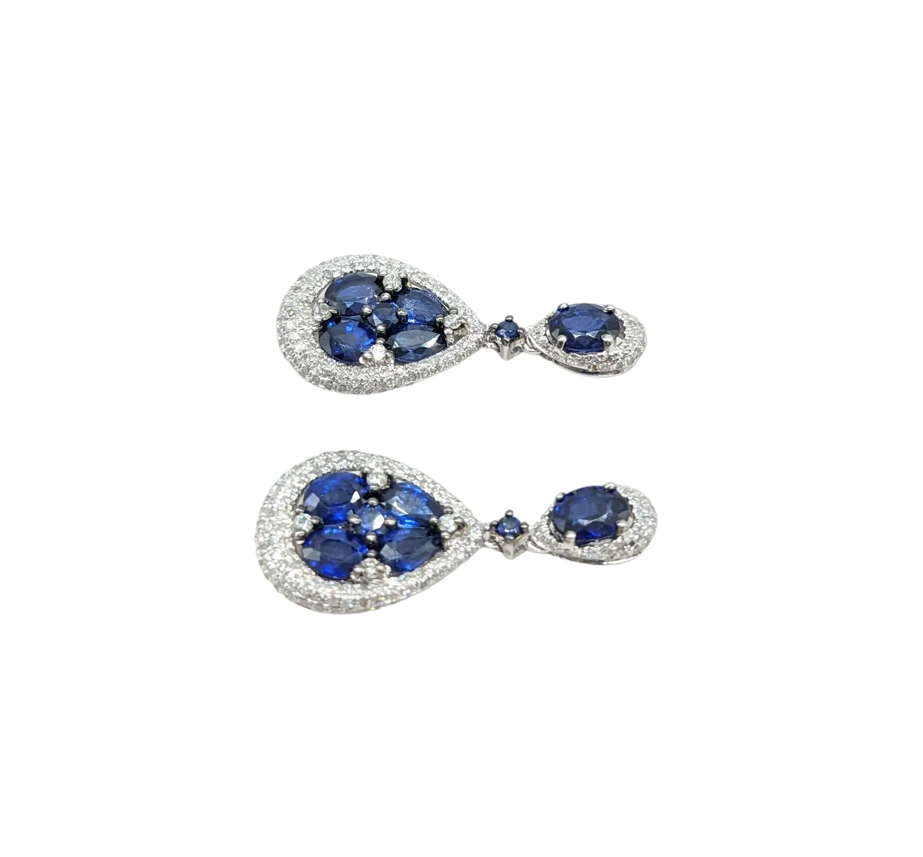 Sapphire and Diamond Earrings