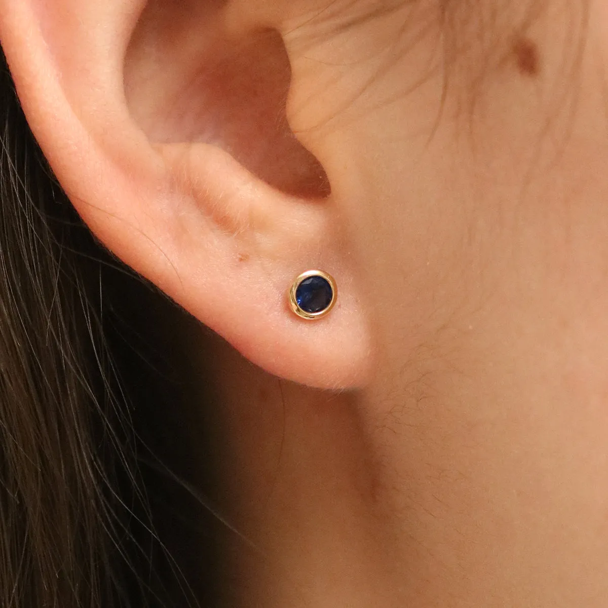 Sapphire studs