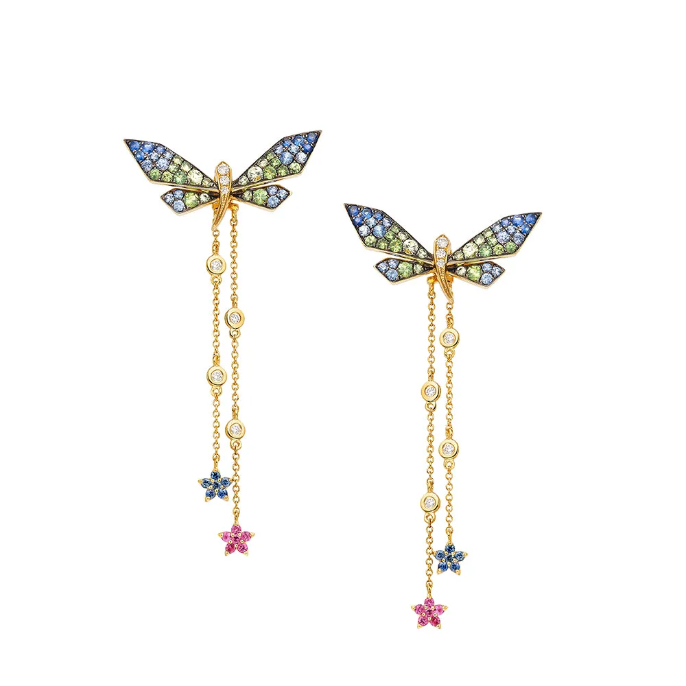 SARAH ZHUANG - FANTASY GARDEN - DRAGONFLY GODDESS EARRINGS