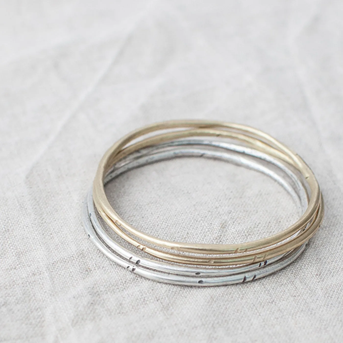 Saturday Market Bangle | Silver