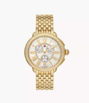 Serein 18K Gold-Plated Diamond Watch MWW21A000070