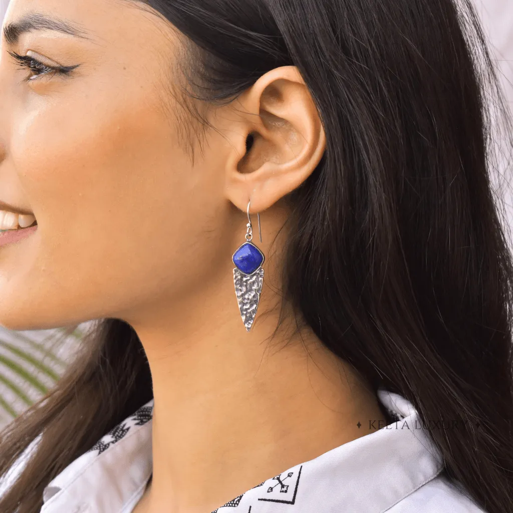 Shield - Lapis Earrings