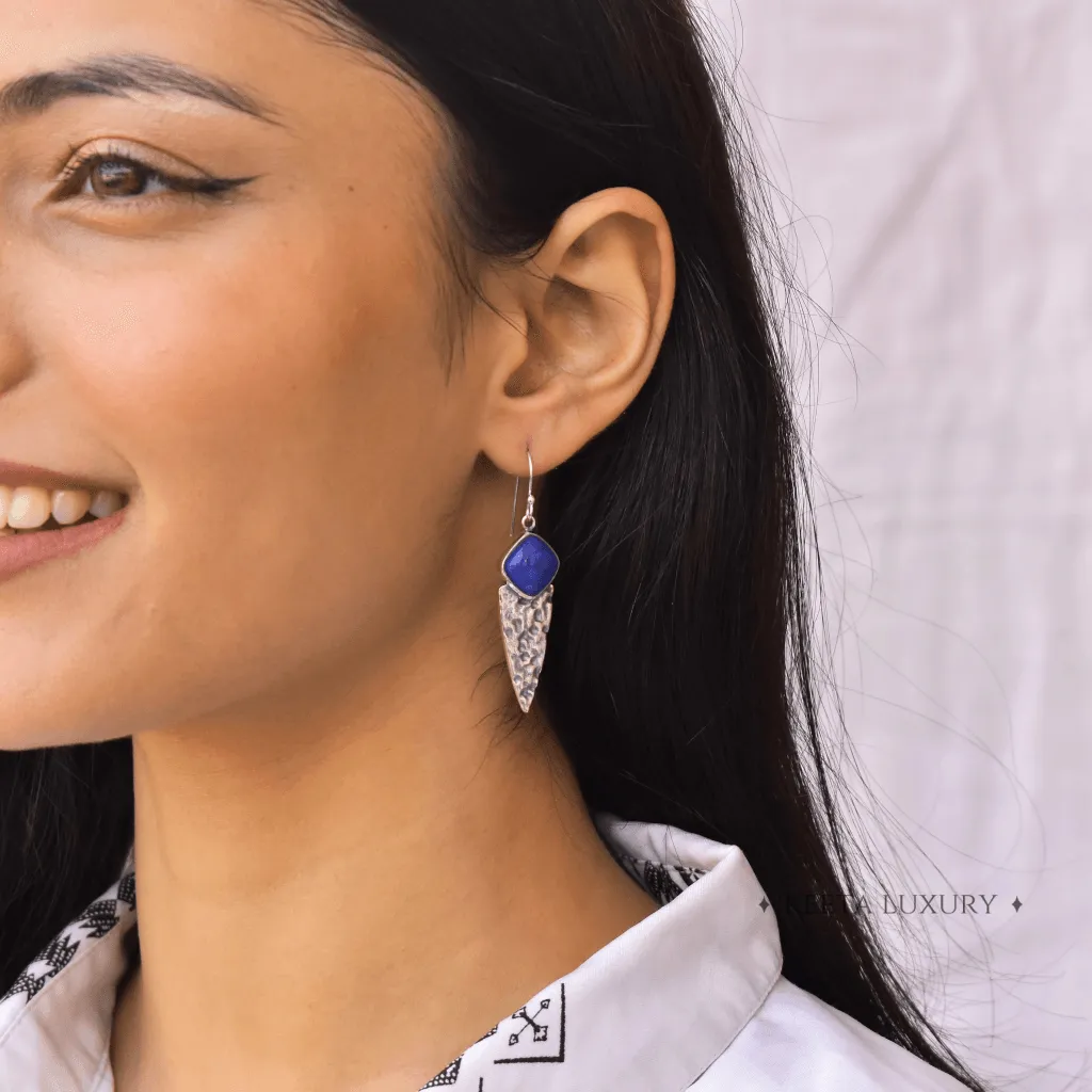 Shield - Lapis Earrings