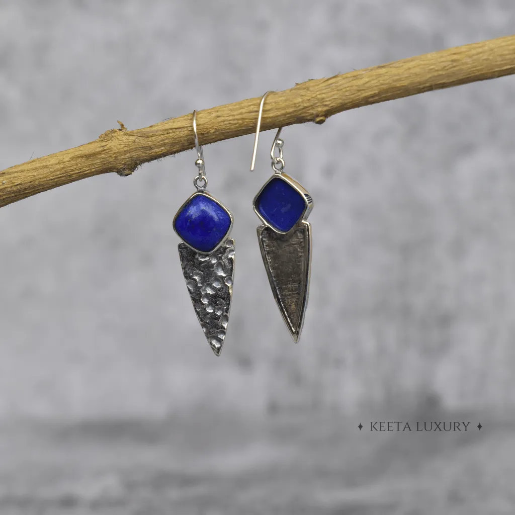 Shield - Lapis Earrings