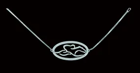 Signature Custom Oval Silver Sterling Bracelet