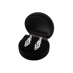 Silver Infinity Scrolls Earrings