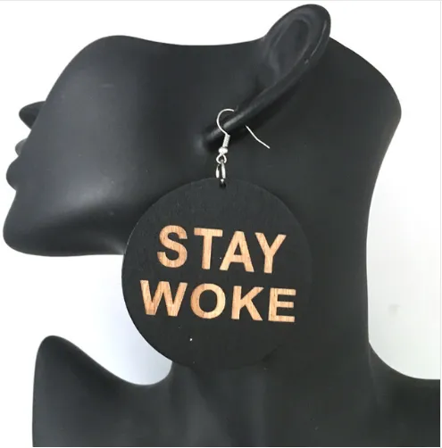 Stay Woke earrings | Natural hair earrings | Afrocentric earrings | jewelry | accessories