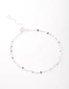 Sterling Silver Mirror Link Bracelet