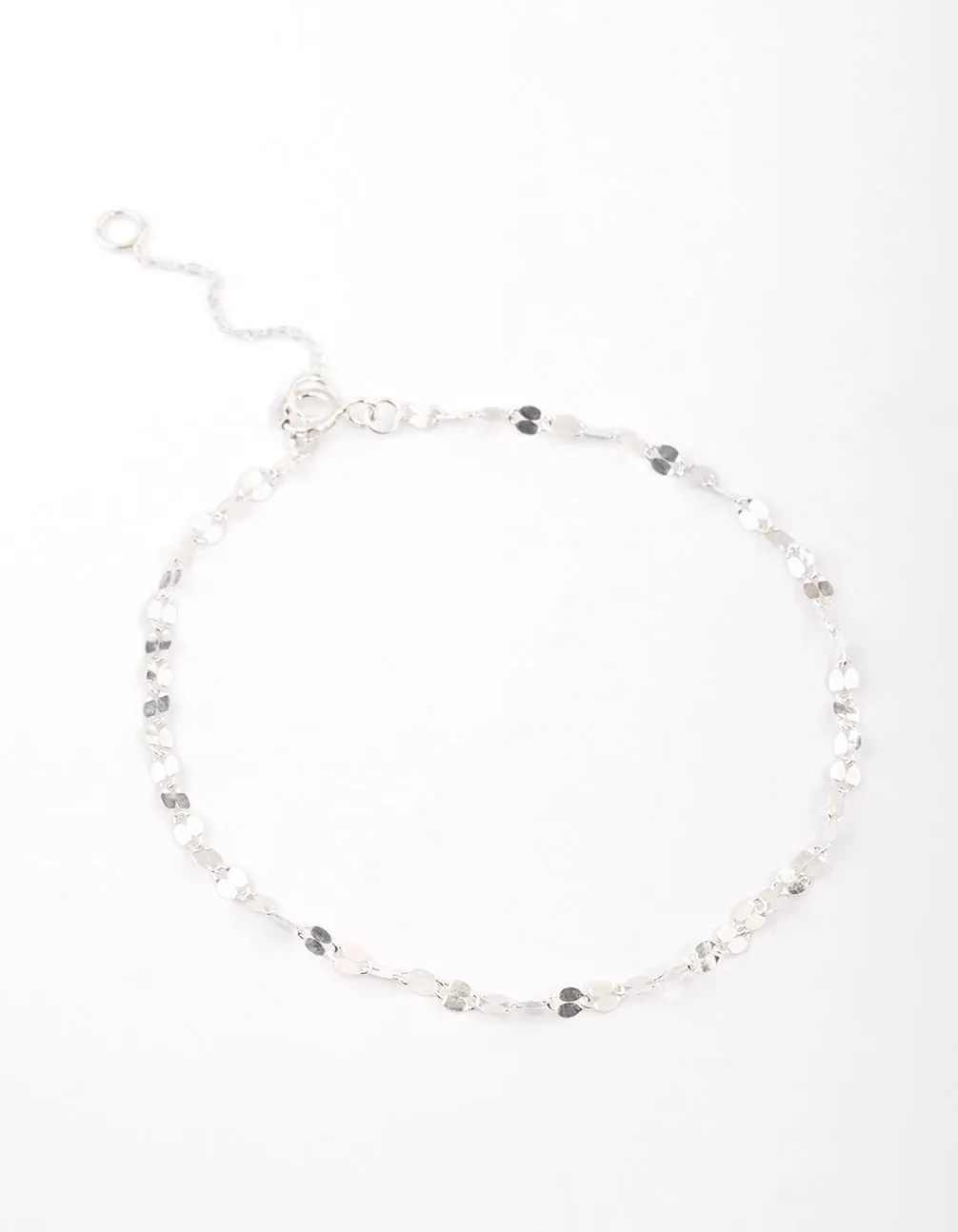 Sterling Silver Mirror Link Bracelet