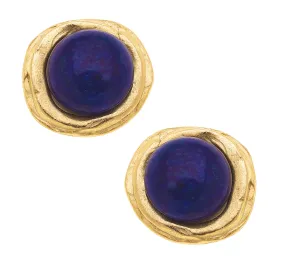 Susan Shaw Lapis Stud Earrings