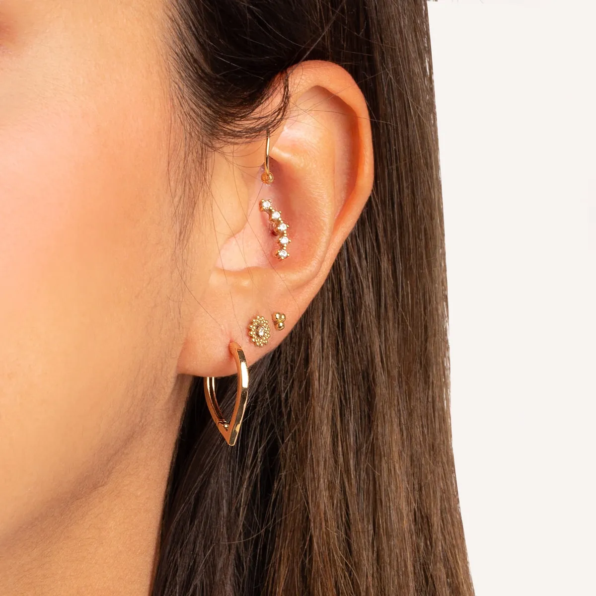 Tear Hoop Earrings