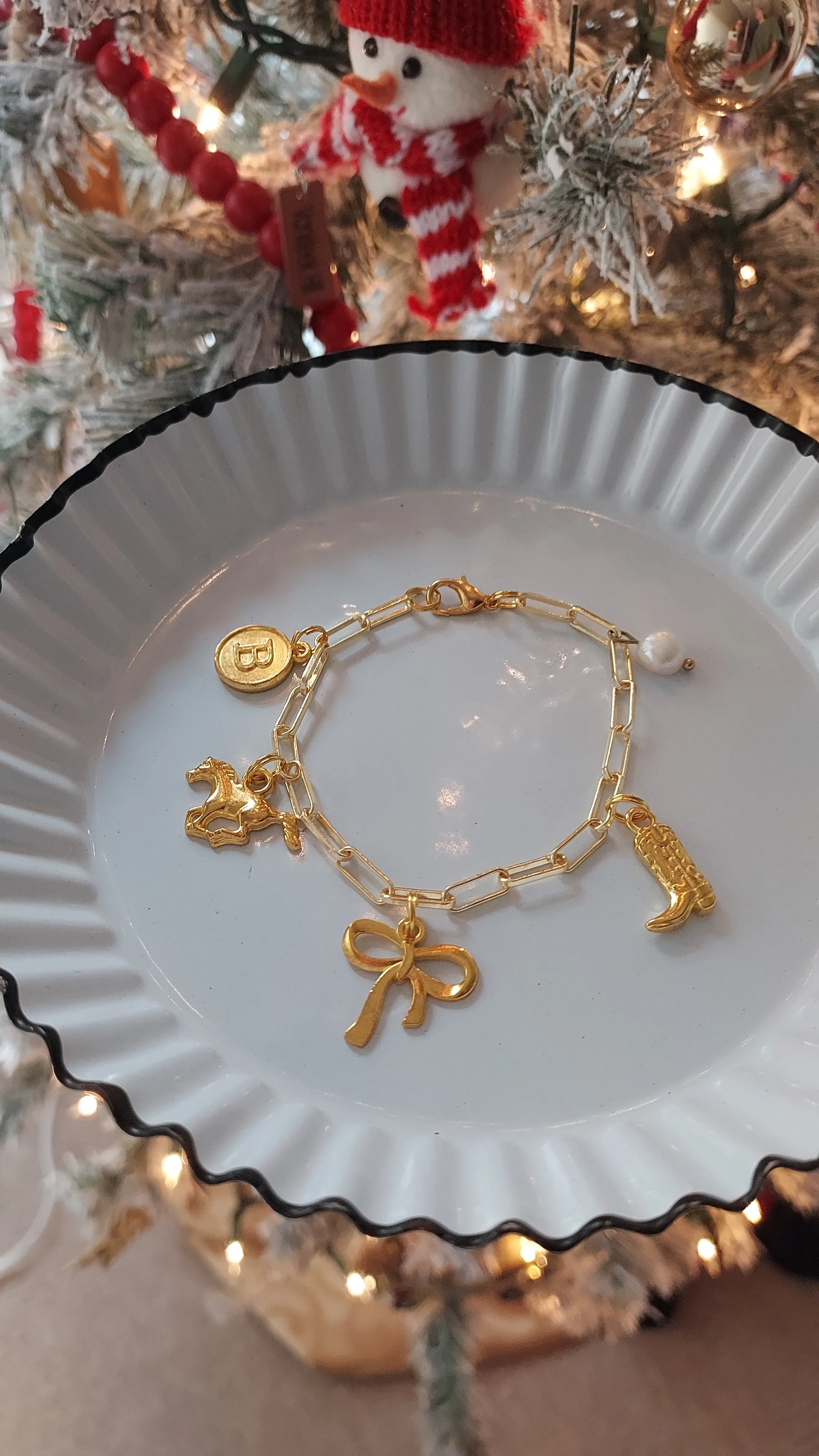 The Golden Cowgirl charm bracelet