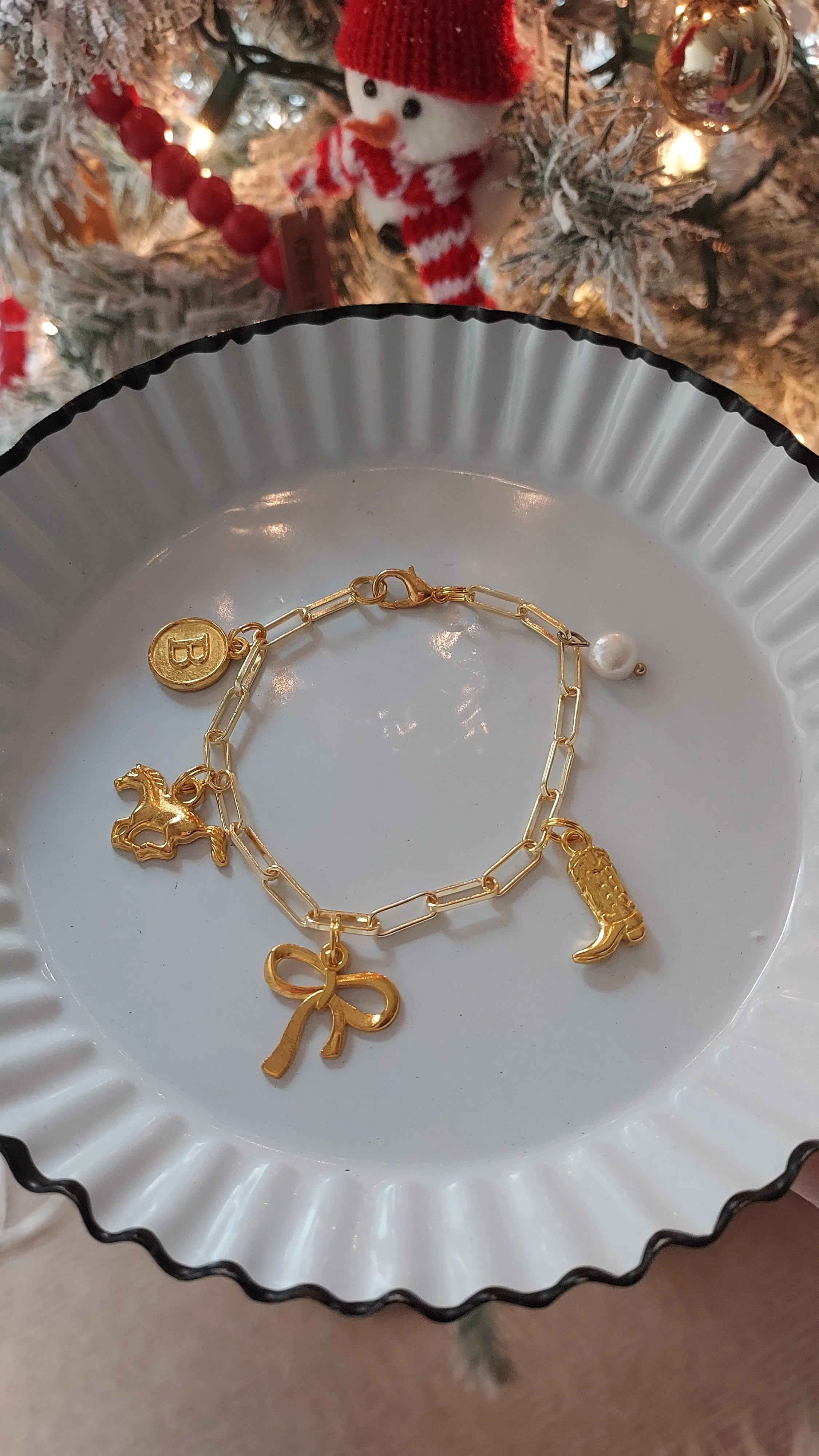 The Golden Cowgirl charm bracelet